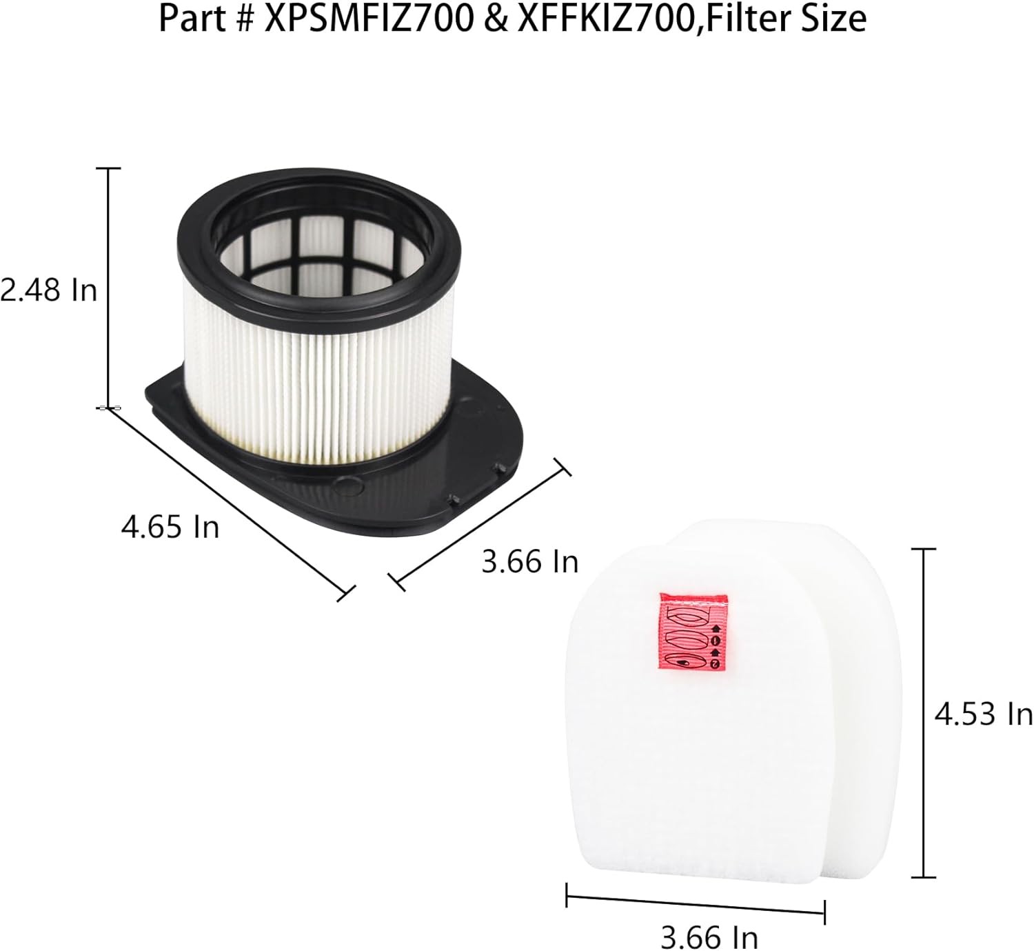 Replacement Filter Compatible with Shark UZ565H IZ862H IZ800 IZ840H IZ562H