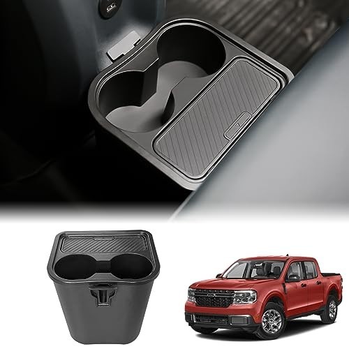 Mabett FT23060111 Trash Can Cup Holder Fits Ford Maverick 2022-2026 3.5L Black