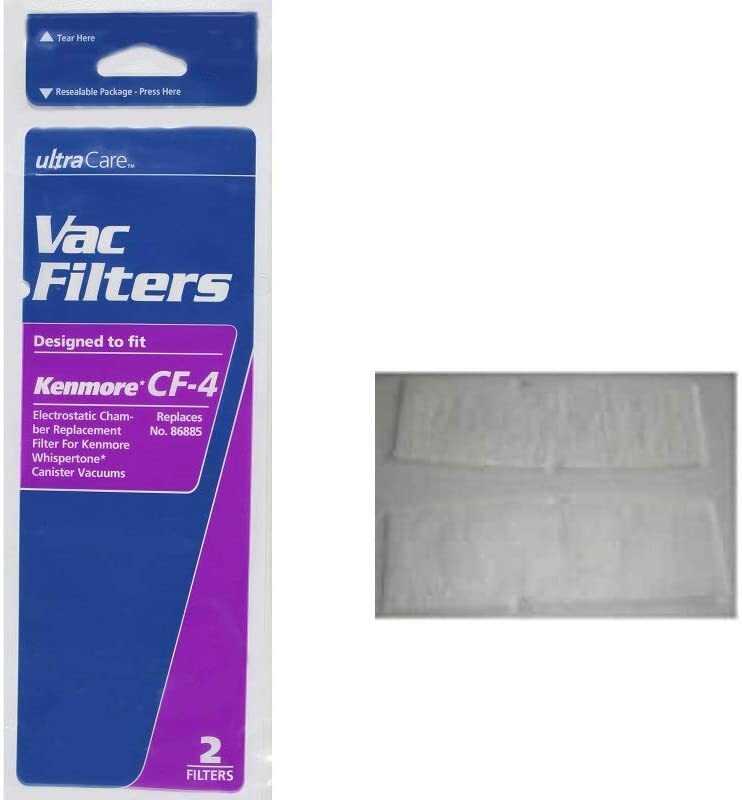 Kenmore Whispertone Canister CF-4 Electrostatic Filter 2 in Pack 86885