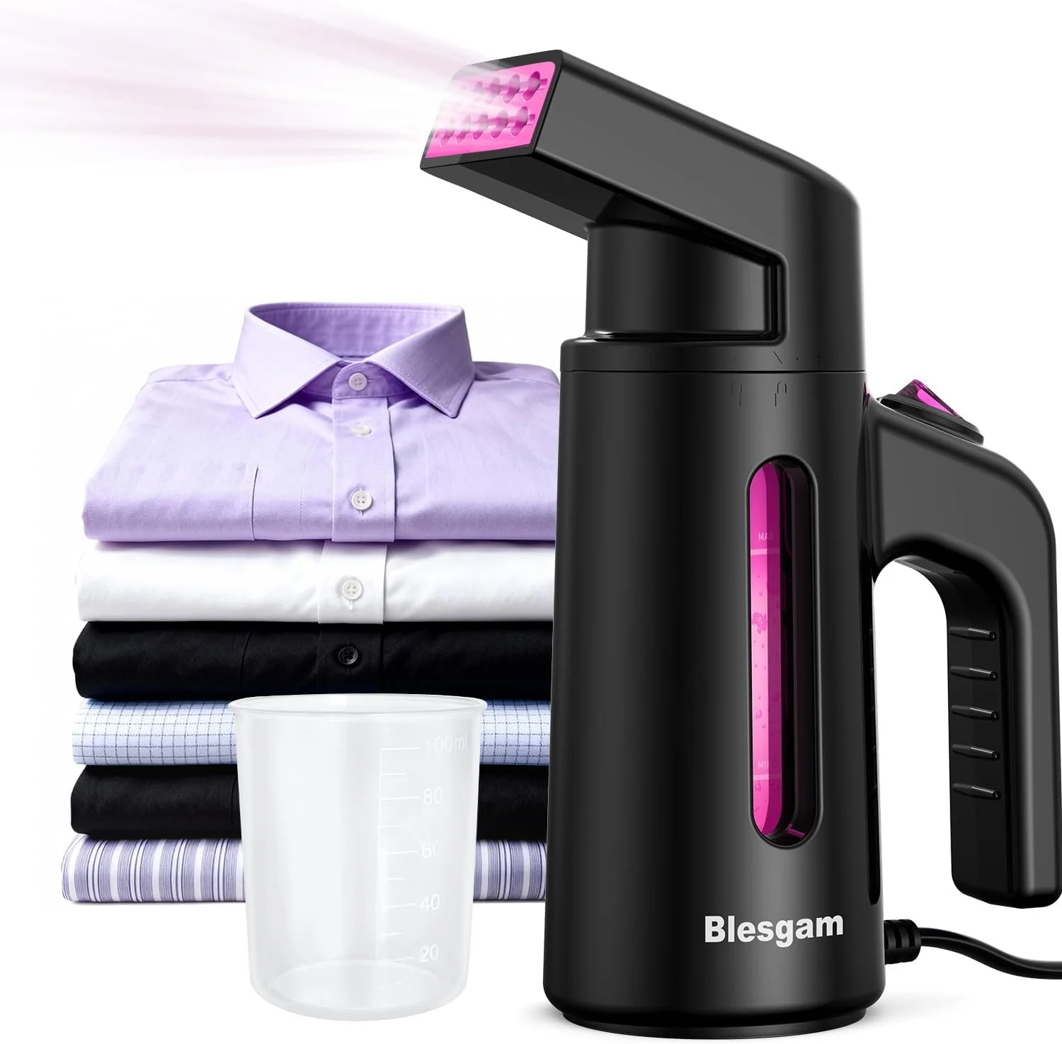 Travel Steamer for Clothes Handheld Garment Steamer 25g/min 180ml 700W GY168