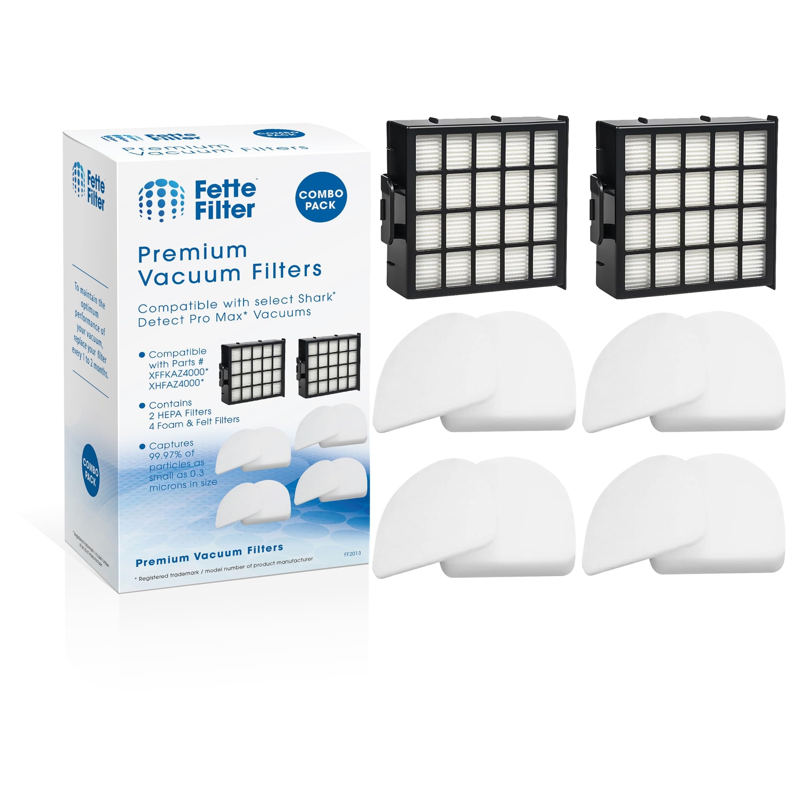 AZ4000 filter set compatible with Shark Detect Pro Max Upright Vacs