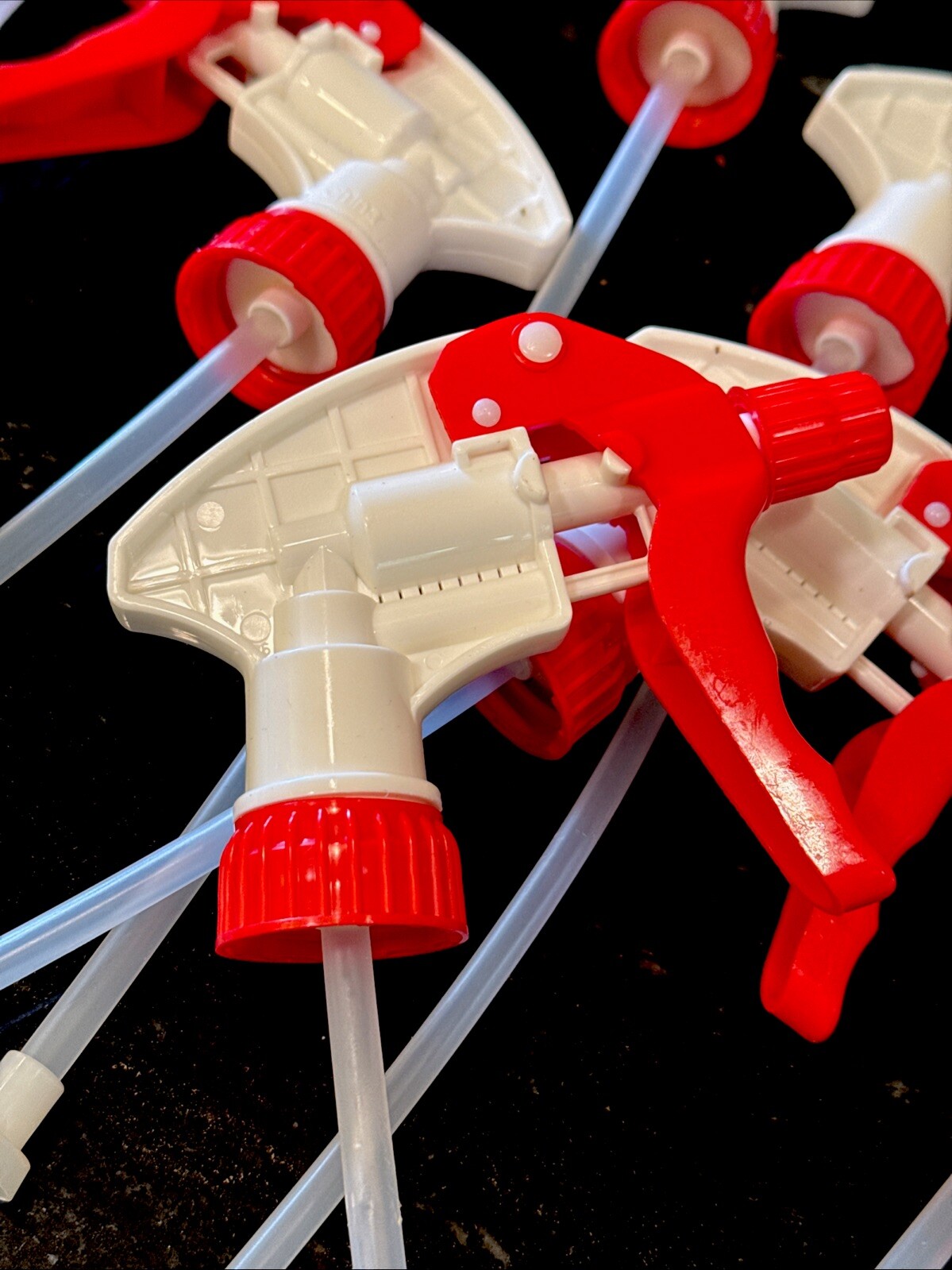 28-400 White w/ Red Trim Replacement Trigger Chemical Sprayer Nozzles 6pk, 28mm