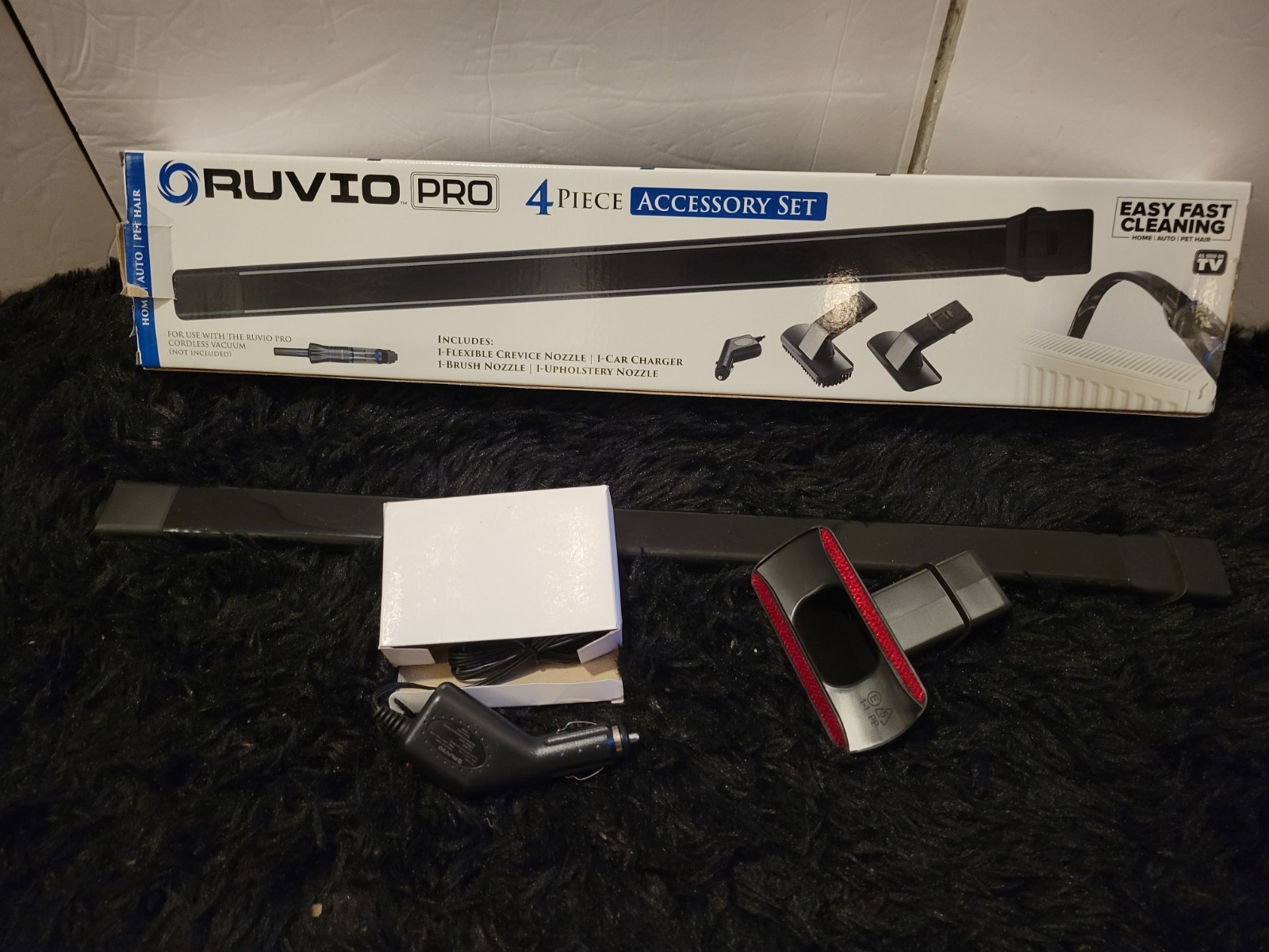 Ruvio Pro Heavy Duty Cordless Vacuum 3Pc Accessory Kit READ