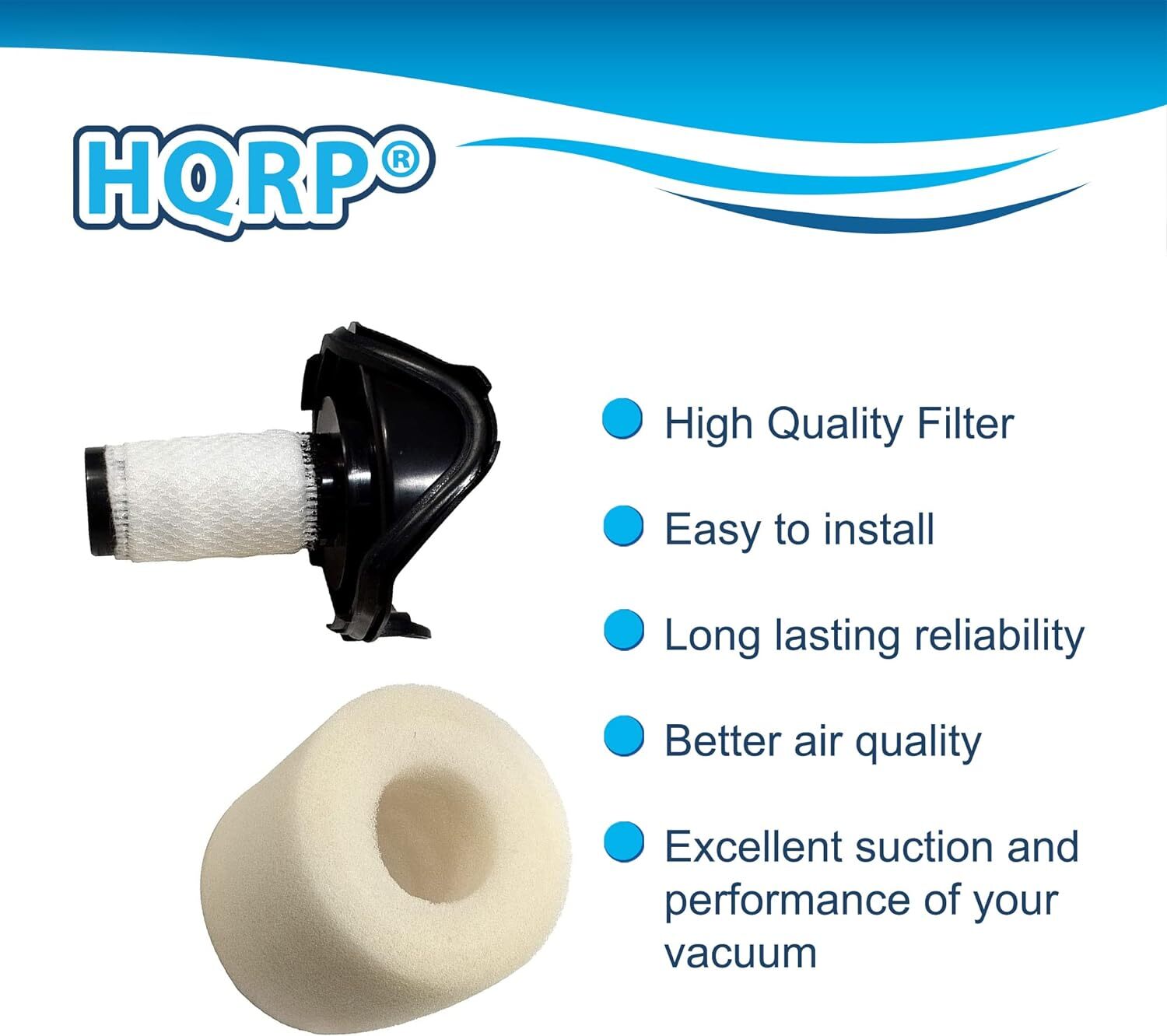 Foam & Felt Filter Kit for Shark Flex DuoClean HV390 HV391 HV392 HV394Q Upright