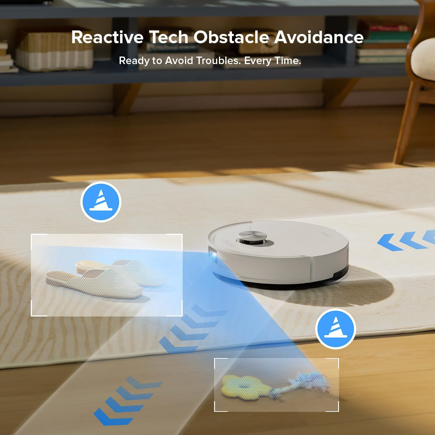 Roborock Q10 S5+ Robot Vacuum and Mop, 10,000Pa Suction, Upgraded from Q8 Max+,