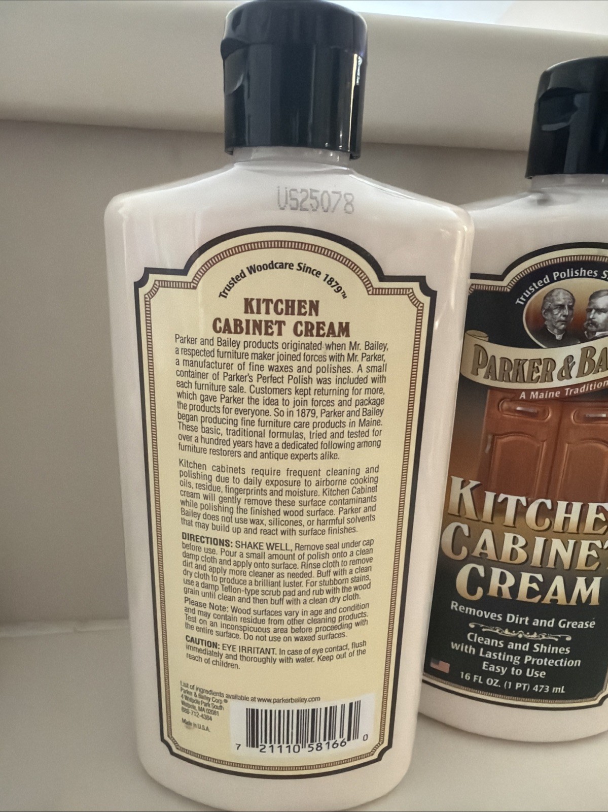 2-pack PARKER & BAILEY Kitchen CABINET CREAM All Woods Clean & Shine 16 Fl Oz