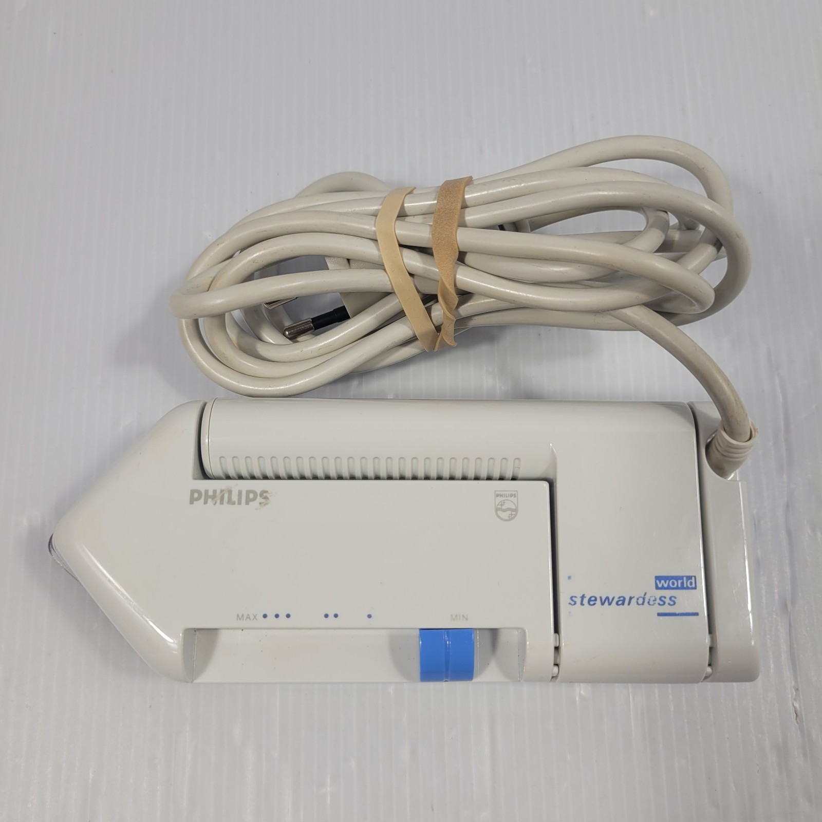 VTG Philips World Stewardess Travel Iron | Folding Handle | European Type C Plug