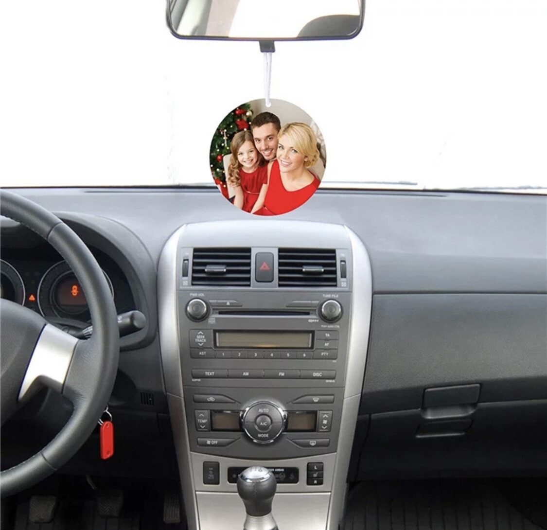 Custom Air Freshener Personalized Photo Face Funny Cute Gift Dog Cat Pet Picture