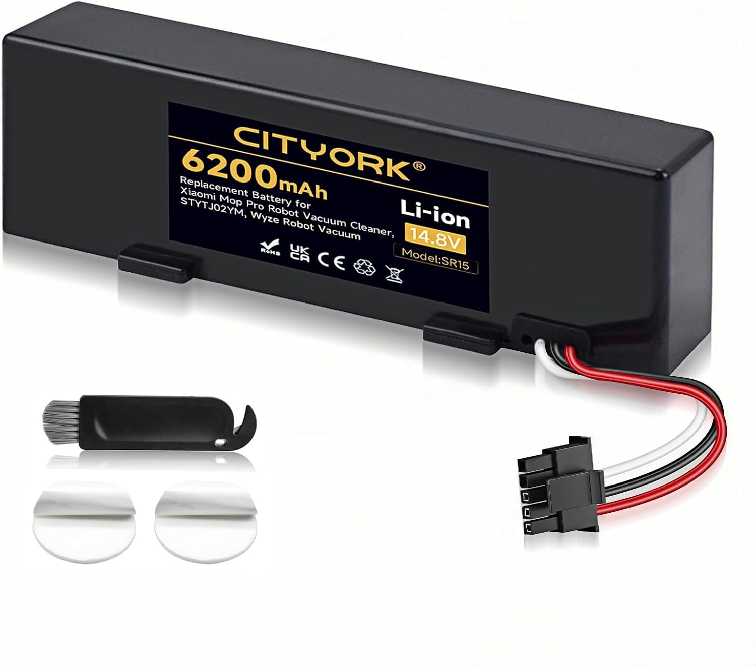 Replacement Battery for Wyze Robot WVCR200S Vacuum, for Xiaomi STYTJ02YM, Xiaomi