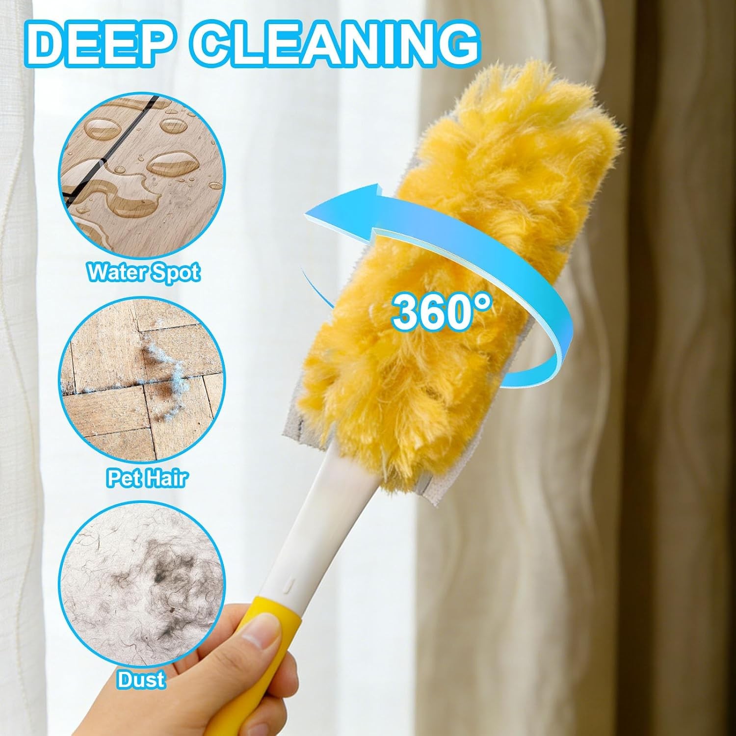 20 Pack Heavy Duty Duster Refills for Swiffer, Multi-Surface 360° Disposable