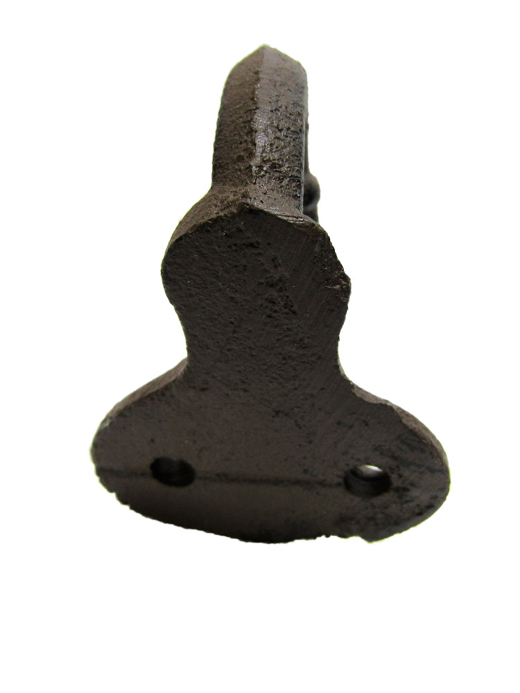 Lot 6 Antique-Style Acorn Rustic School Double Coat Hooks Cast Iron Wall