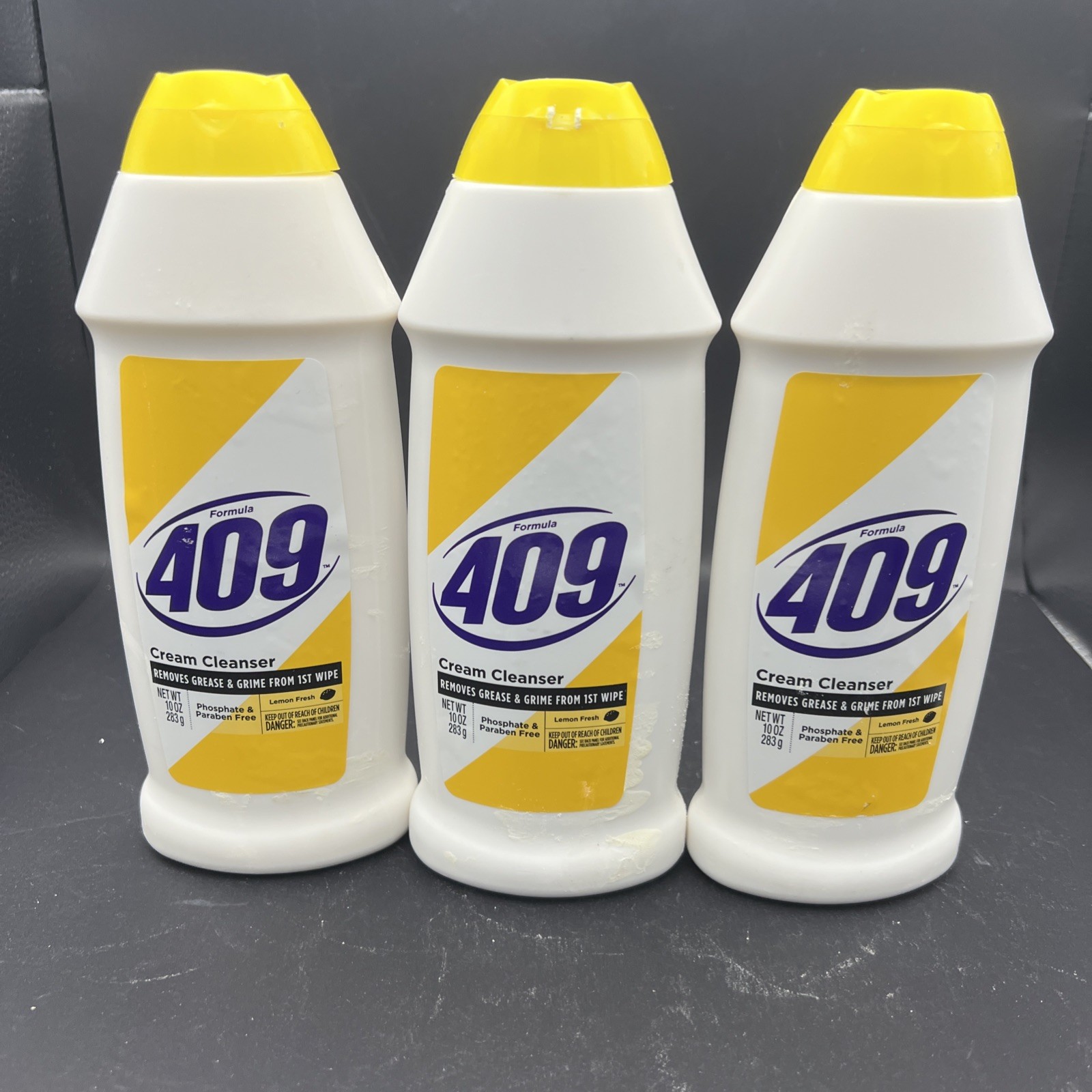 3 Formula 409 Cream Cleanser Removes Greese & Grime with LEMON FRESH 10 oz Each