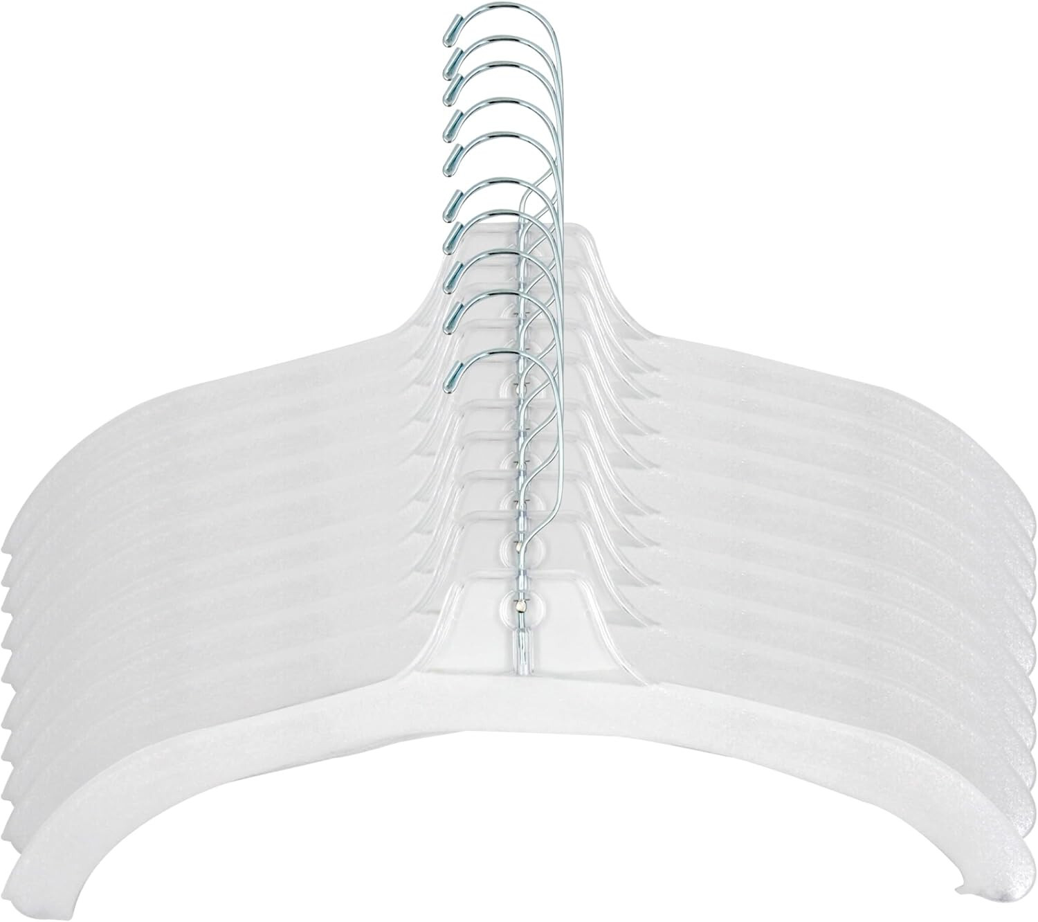 Foam Hanger Covers Pack of 100 White Fits Standard Adult Hangers NO Hangers