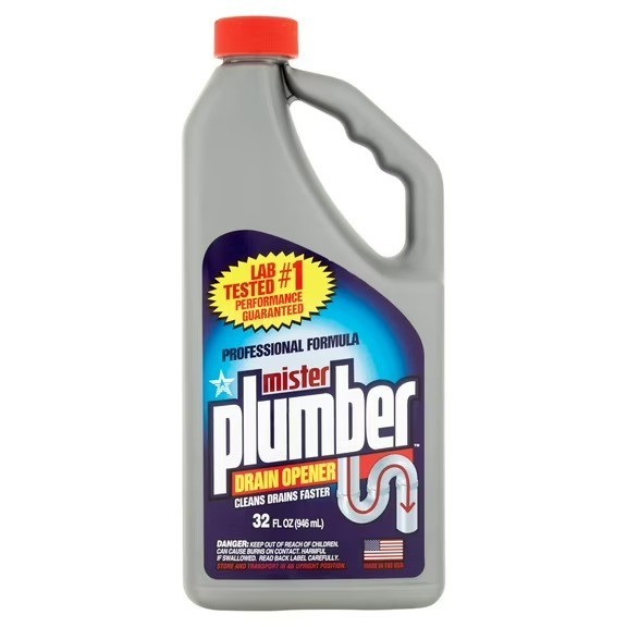 (2 pack) Mister Plumber Professional Formula Drain Opener Liquid 32 fl oz