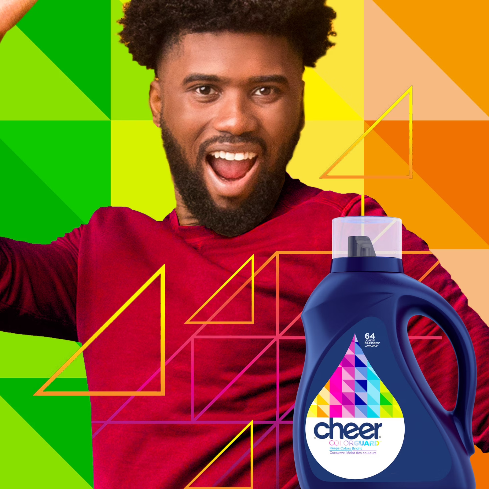 Cheer Liquid Laundry Detergent, HE Compatible, 154 fl oz, 107 Loads