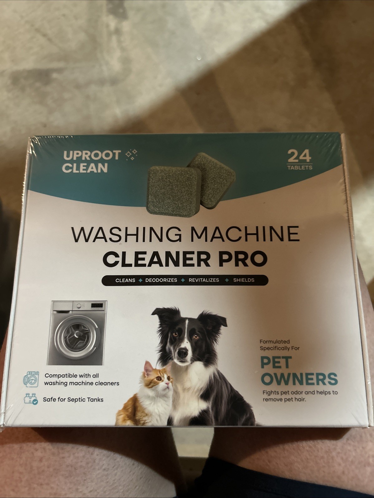 Uproot Clean Washing Machine Cleaner Pro Tablets 24 Pack Pet Owners New
