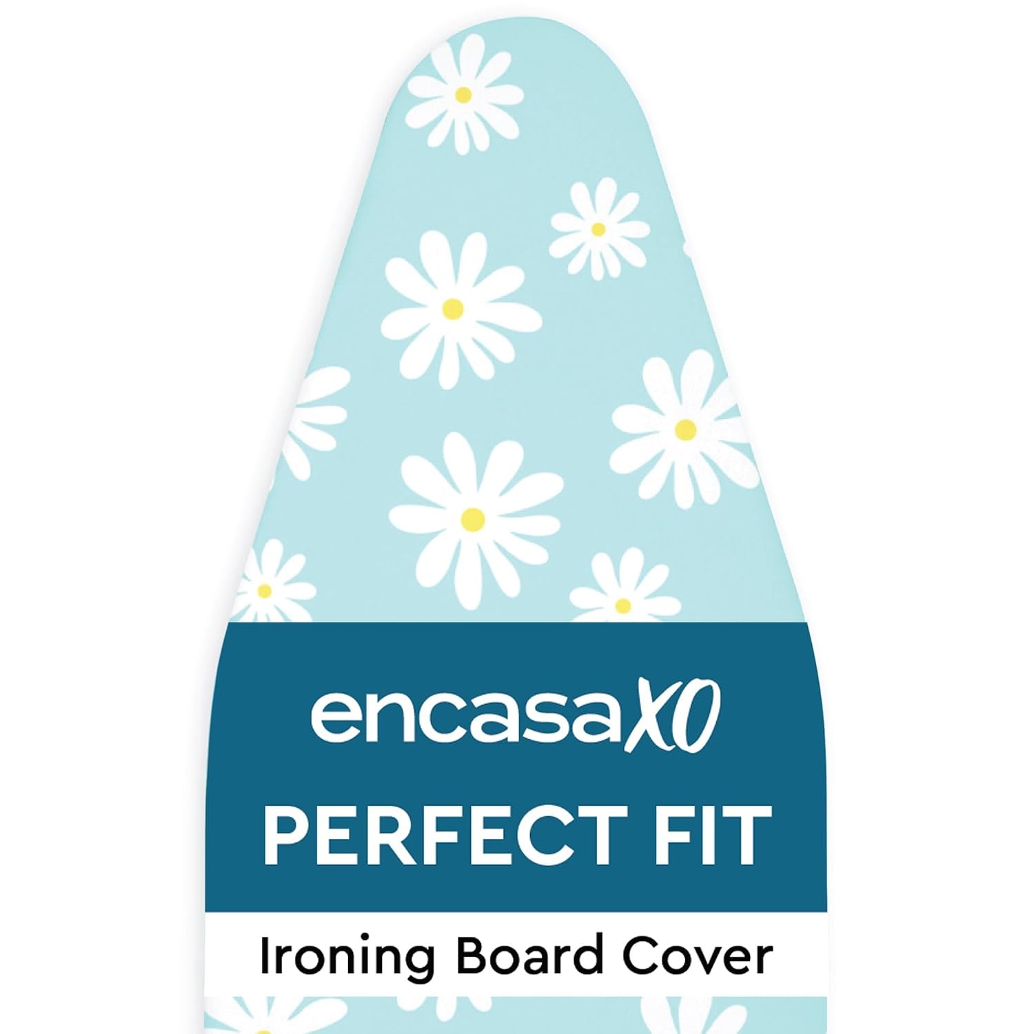 Large Daisy Blue Thick Felt Ironing Board Cover and Pad Scorch Resistant 54×15