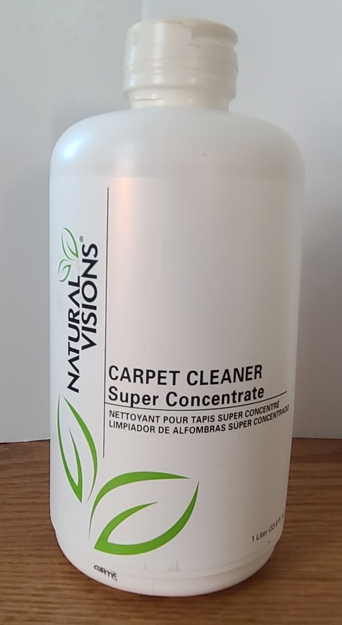 New Sealed Natural Visions Carpet Cleaner 1 L/33.8 oz Super Concentrated 502584