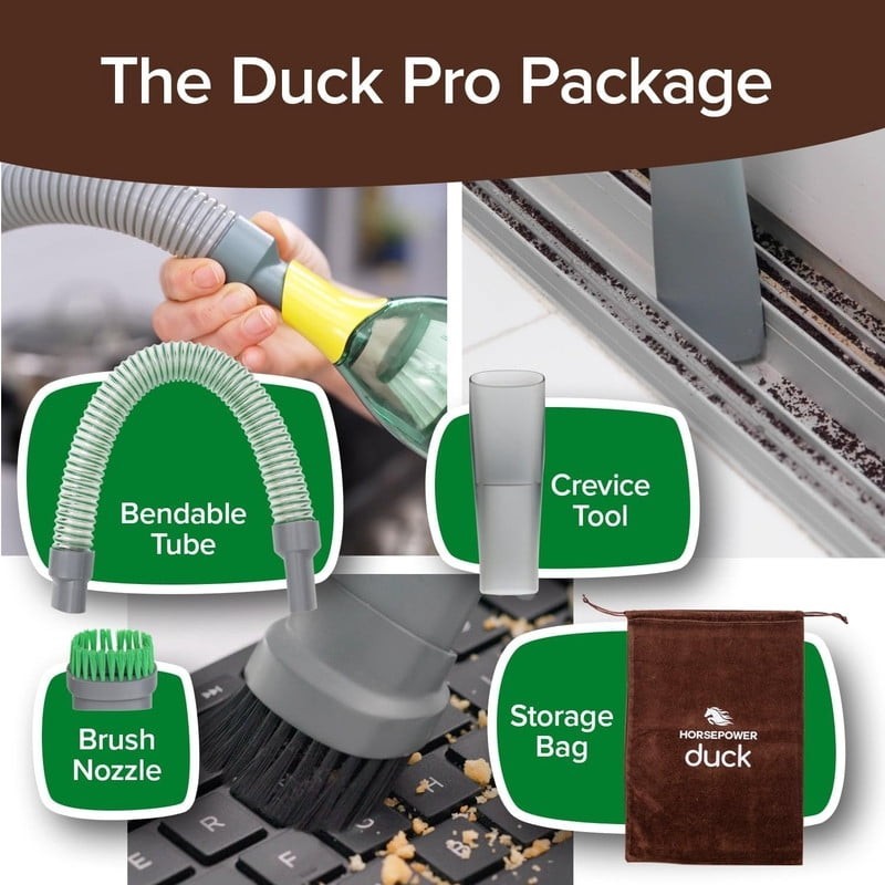 Duck Compact Handheld Vacuum Cordless by Horsepower Portable Cleaner-FREE SHIP