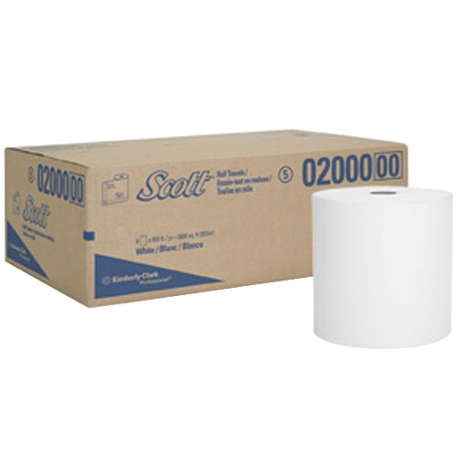 Kimberly Clark Scott High Capacity Hard Towel Roll Paper 950′ L | 6 Roll/Case
