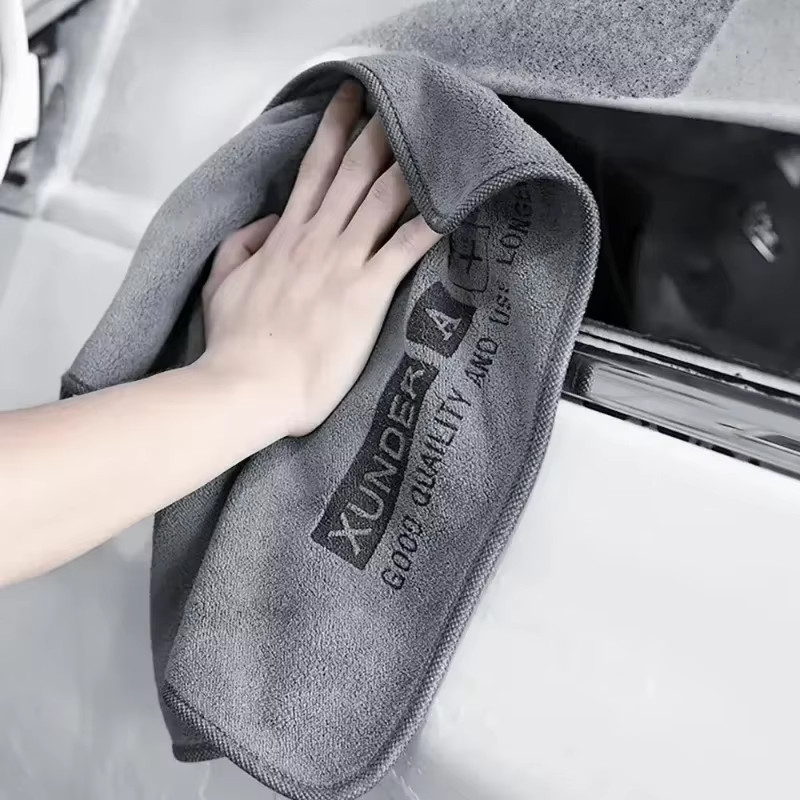 6/1PC High-End Microfiber Car Washing Towel Auto Cleaning Drying Cloth Hemming C