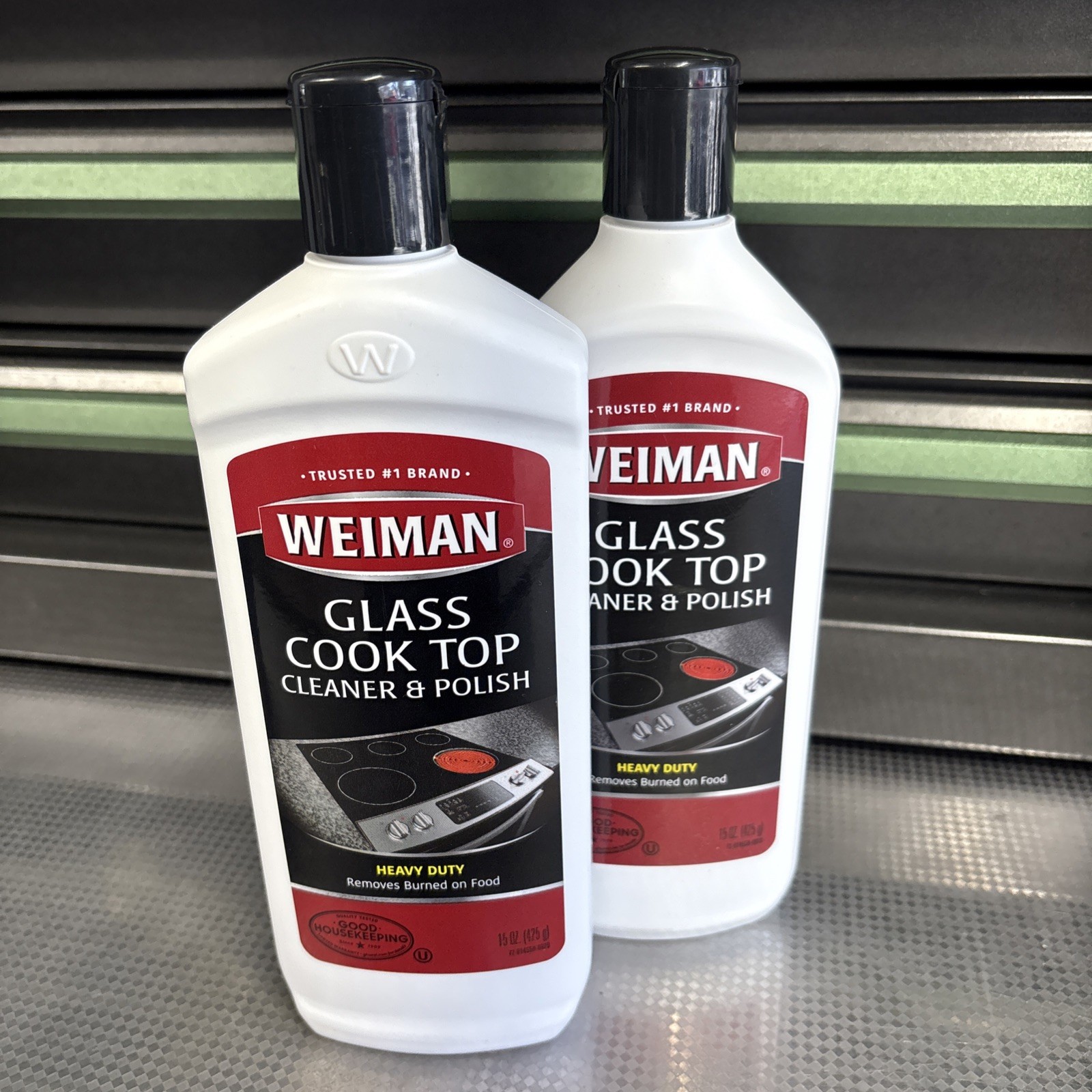 X2 New! Weiman Ceramic/Glass Cooktop Stove Top Cleaner & Polish 15 oz.