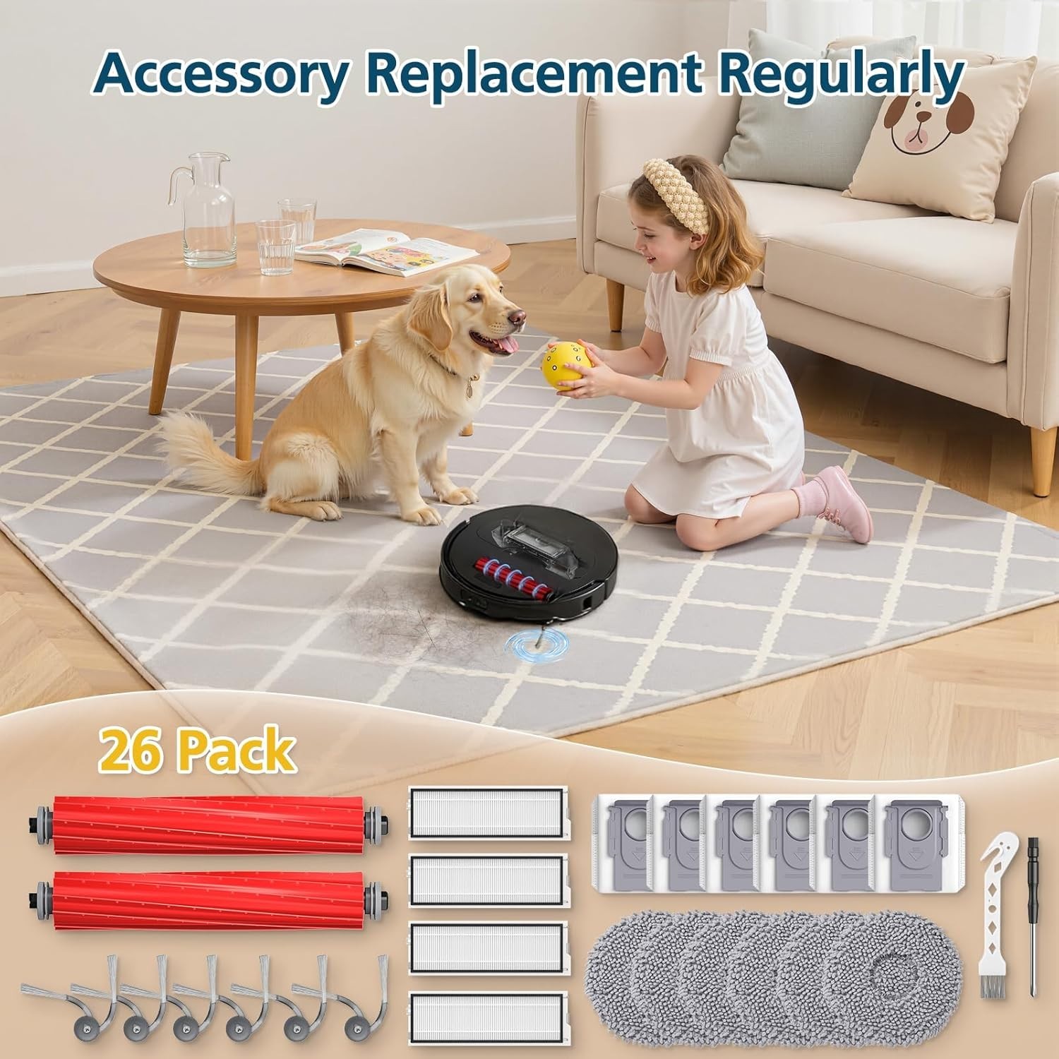 26-Piece Comprehensive Cleaning Kit for Qrevo S Pro, QV 35A & QV 35S Vacuums
