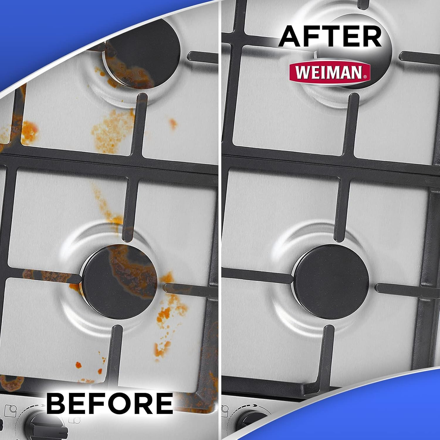 Heavy Duty Gas Range & Stove Top Cleaner and Degreaser – 2 Pack, 24