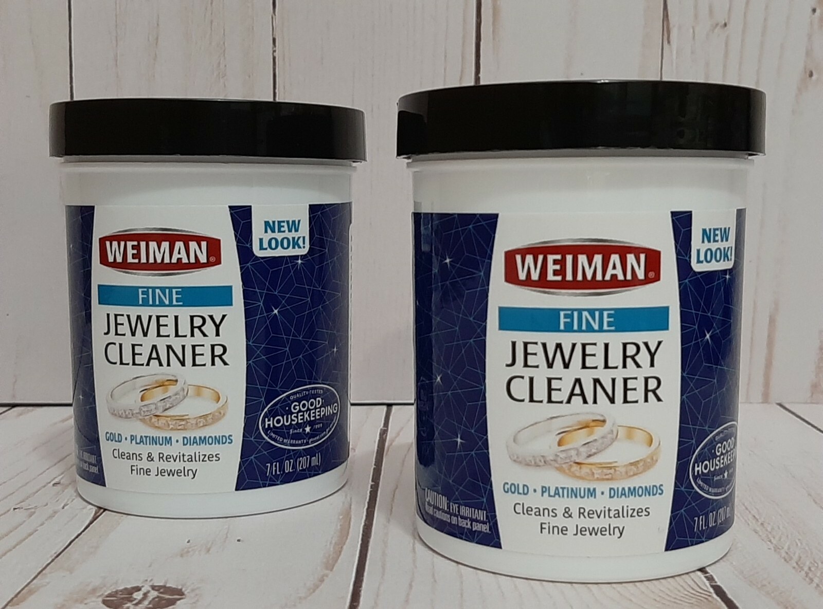( 2 ) WEIMAN Fine Jewelry Cleaner Liquid Restores Shine and Brilliance 7 oz. Ea.