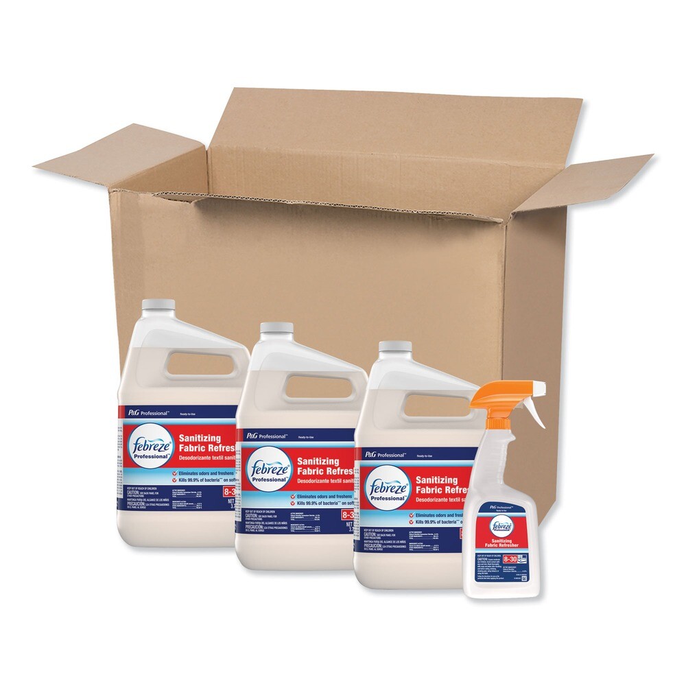 Febreze 72136 1 Gallon Bottle Light Scent Fabric Refresher (3/Carton) New