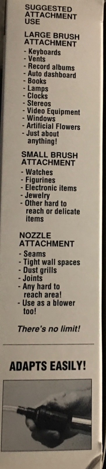 Micro Vacuum Attachment Kit Item 59199 8 Piece Set NEW