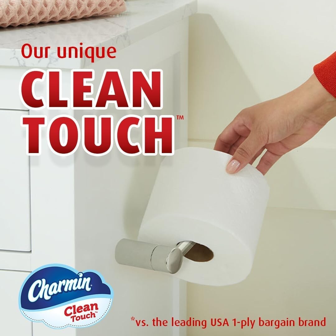 Charmin Ultra Strong Clean Touch Toilet Paper, 18 Family Mega Rolls 90 Regular