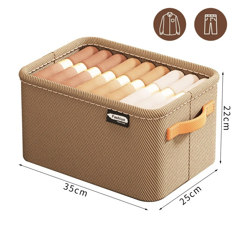1pc Thick Clothes Organizer Box Pants Sweater Drawer Wardrobe Storage – NEW