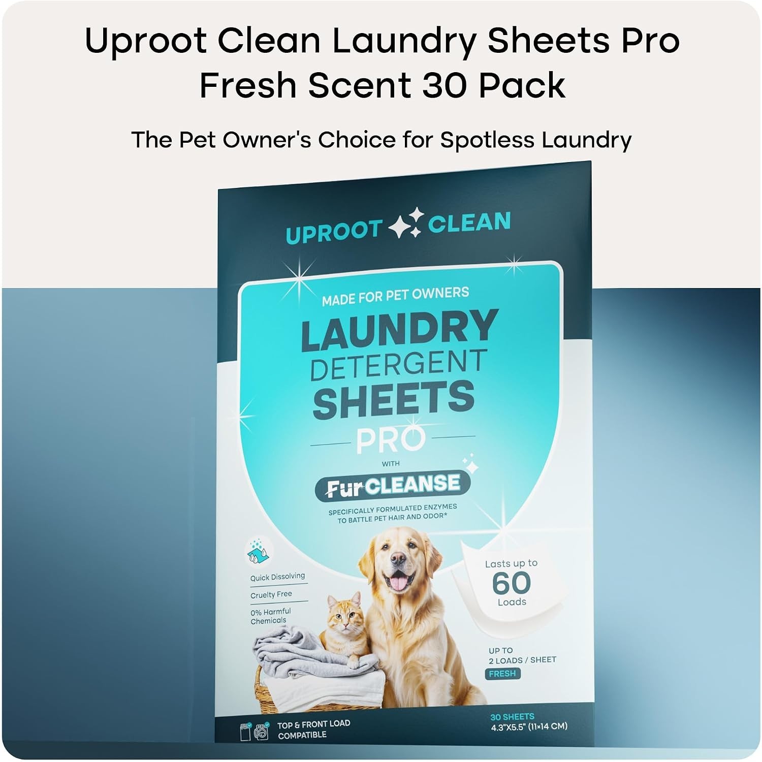 Uproot Clean Washing Machine Cleaner Tablets – 24 Pack for a 12 Month Supply. Fo