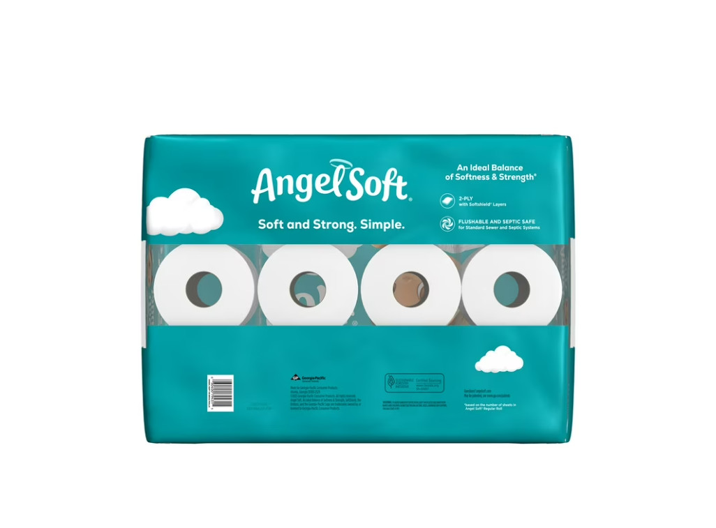 Angel Soft 2-Ply Toilet Paper, 36 Mega Rolls, 320 Sheets per Roll