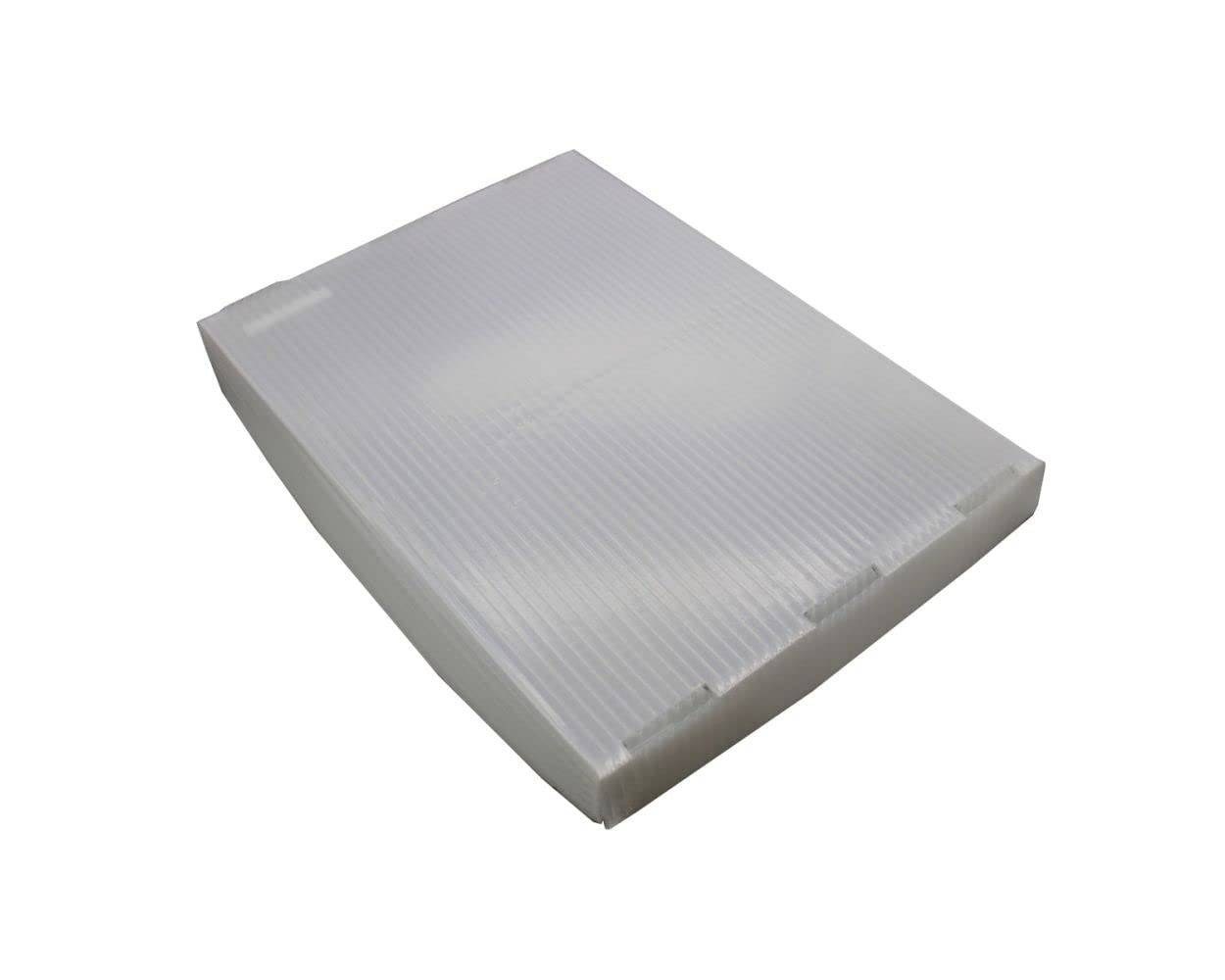 Plastic Postal Tote Lids 4 Pack 19×13.5×1.75 in Stackable Translucent Cover