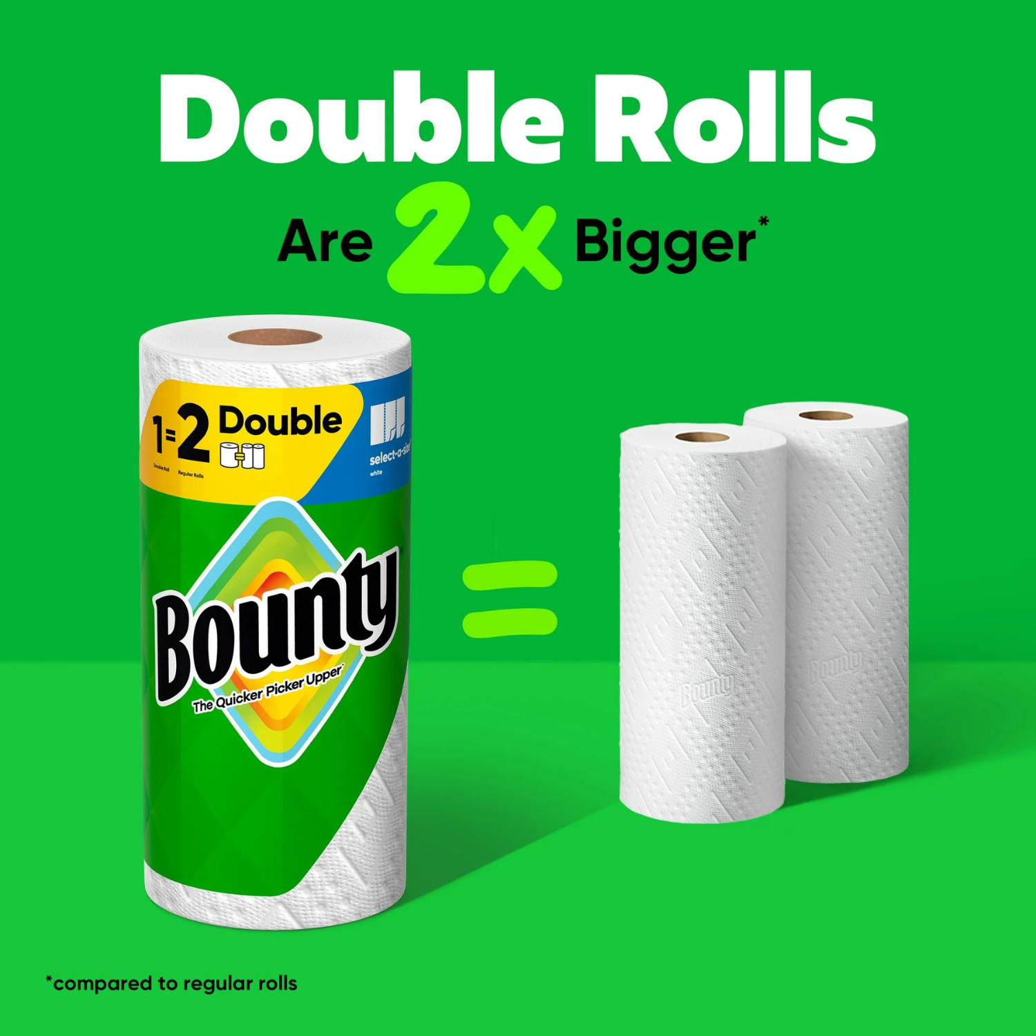 (2 Pack) Paper Towels Select-A-Size White, 12 Double Rolls, 82 Sheets Per Roll
