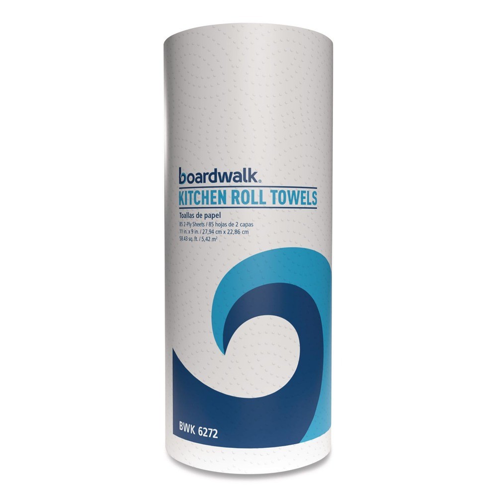 Boardwalk 6272 11″ x 9″ 2-Ply Kitchen Roll Towel – White (30/Carton) New