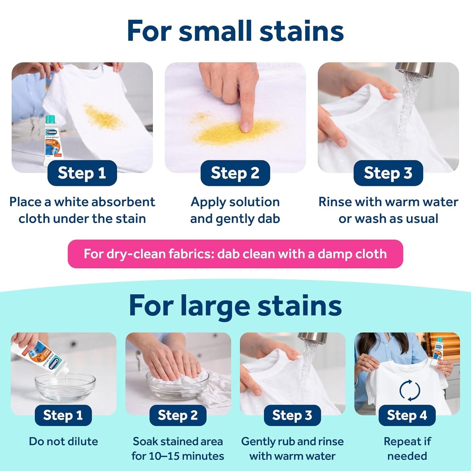 Effortless Rust & Perspiration Stain Cleaner – 1.7 Fl Oz for Soft Fabrics