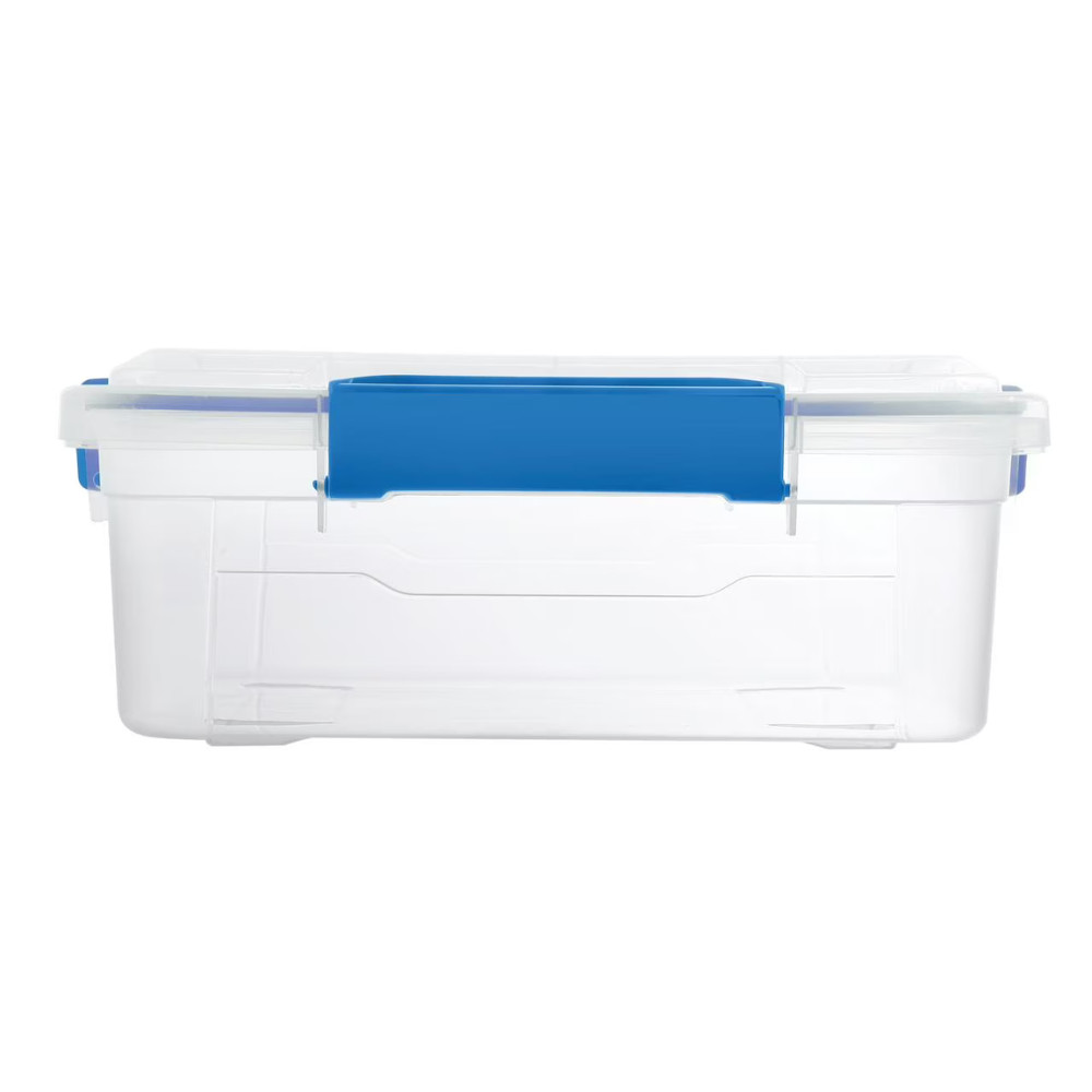 6 Pack Ezy Storage Waterproof Box, 3Gal 12Qt 11.4L, IP67 Sealed Tote Organizers