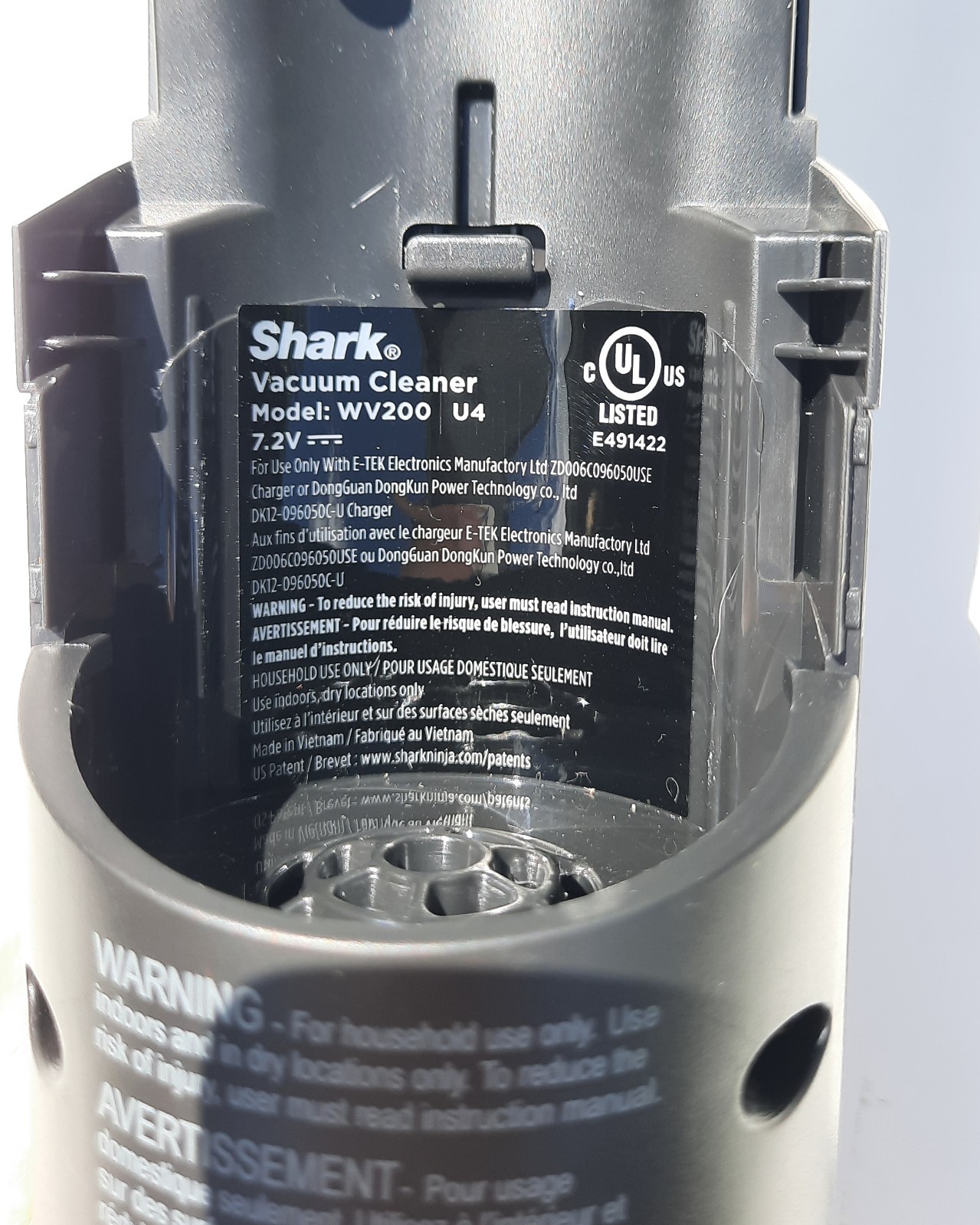 Genuine Shark WANDVAC WV200 WV201 WV205 WV220 Main Motor Body Only OEM