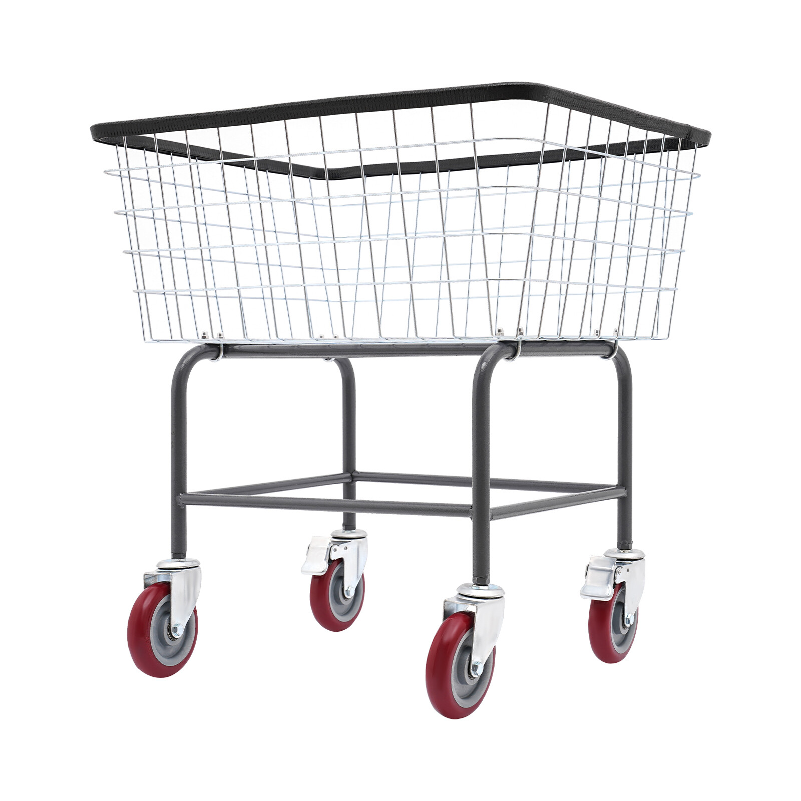 Steel Wire Laundry Cart Laundry Basket Commercial Laundry Cart With Wheels