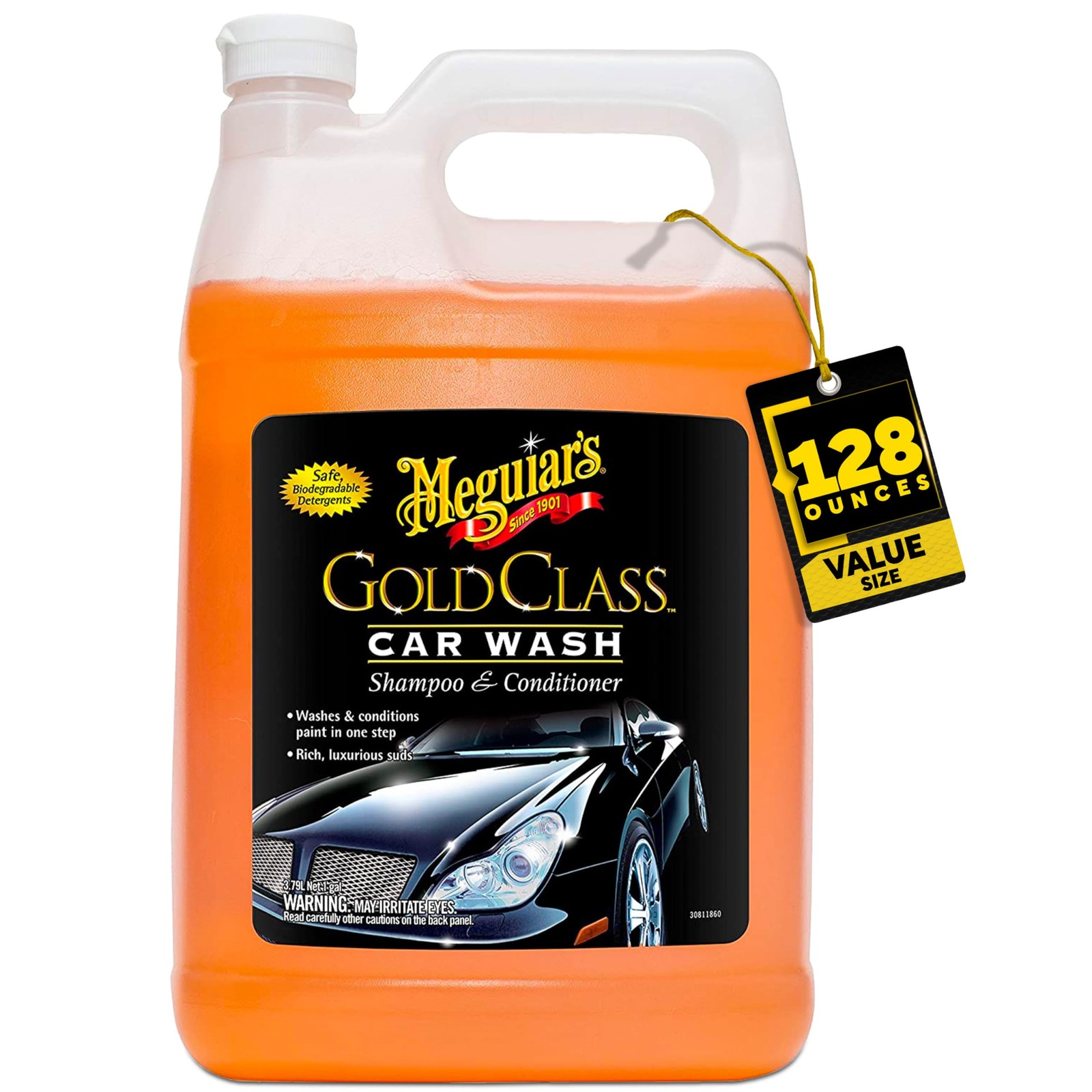 Meguiar’s Gold Class Foaming Car Wash Soap 128 Fl Oz Shampoo And Conditioner