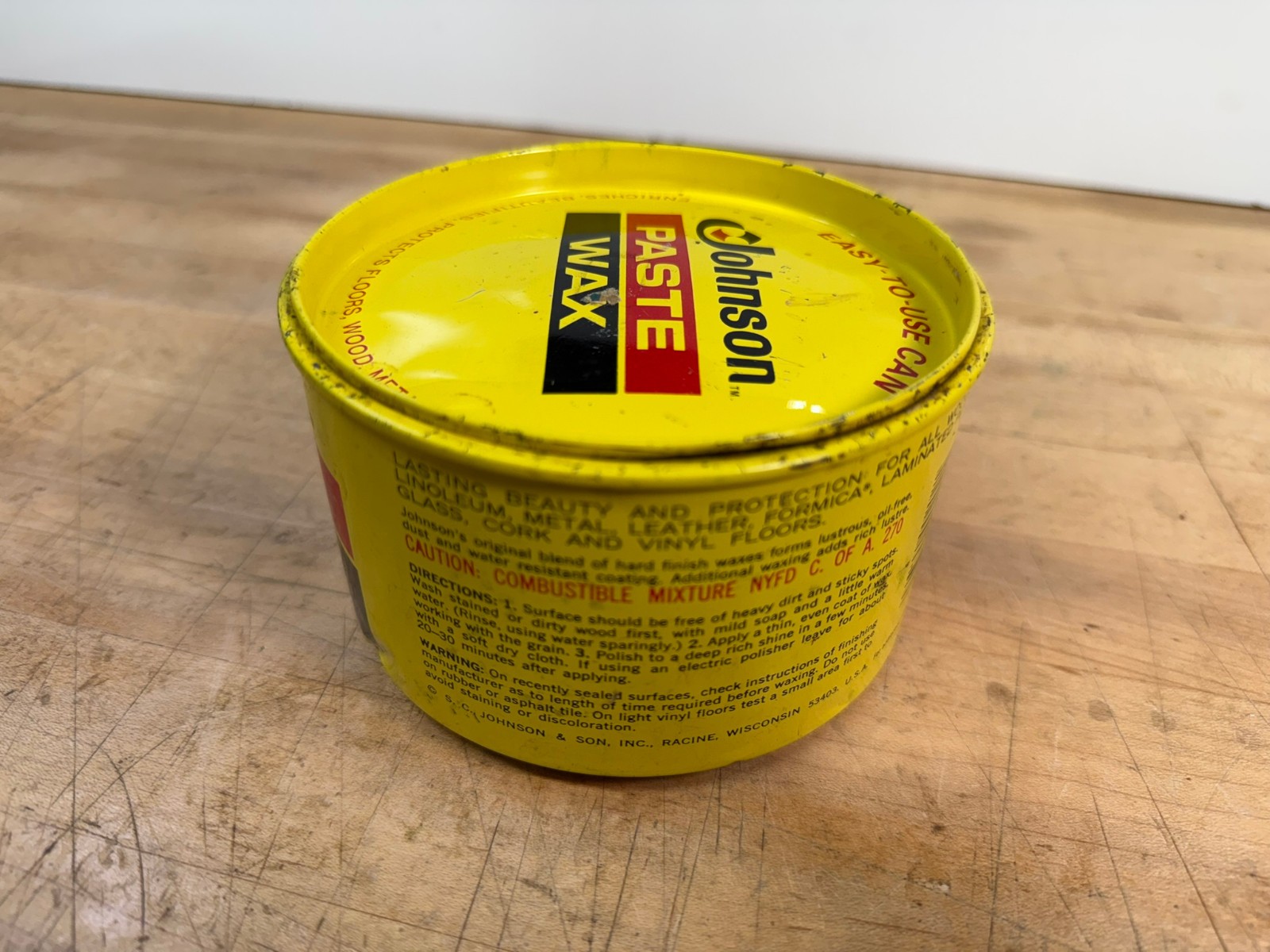 SC Johnson Paste Wax Original Formula Discontinued, 15 oz. Remaining