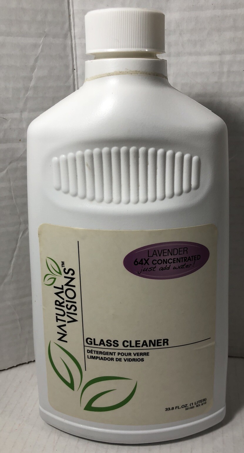 Natural Visions Glass Cleaner Lavender ￼ 1 Liter 33.8 Fl. Oz
