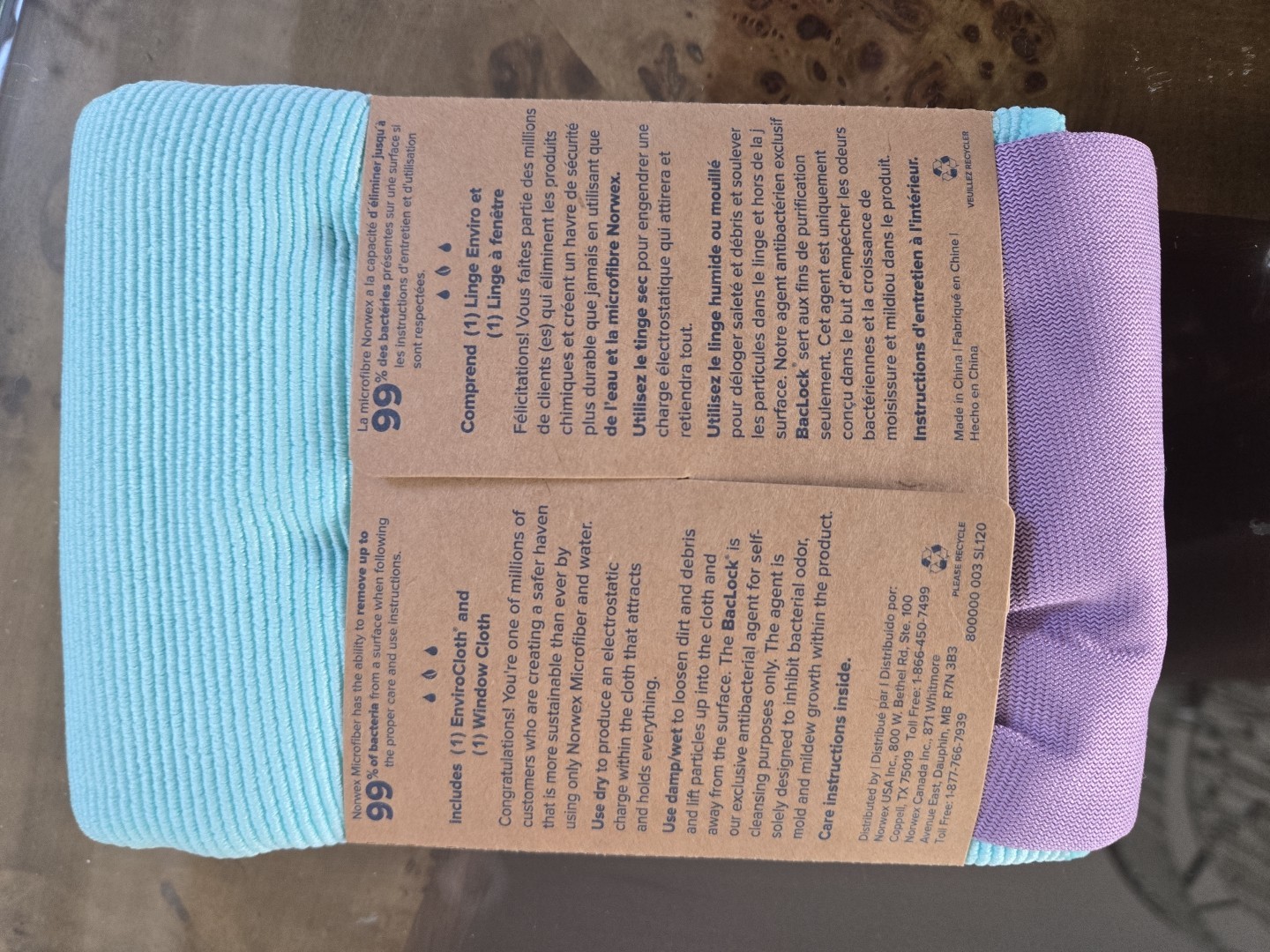 Lot of 3 Norwex Basic Package (3 EnviroCloth, 3 Window Cloth) FREE US SHIPPING!!
