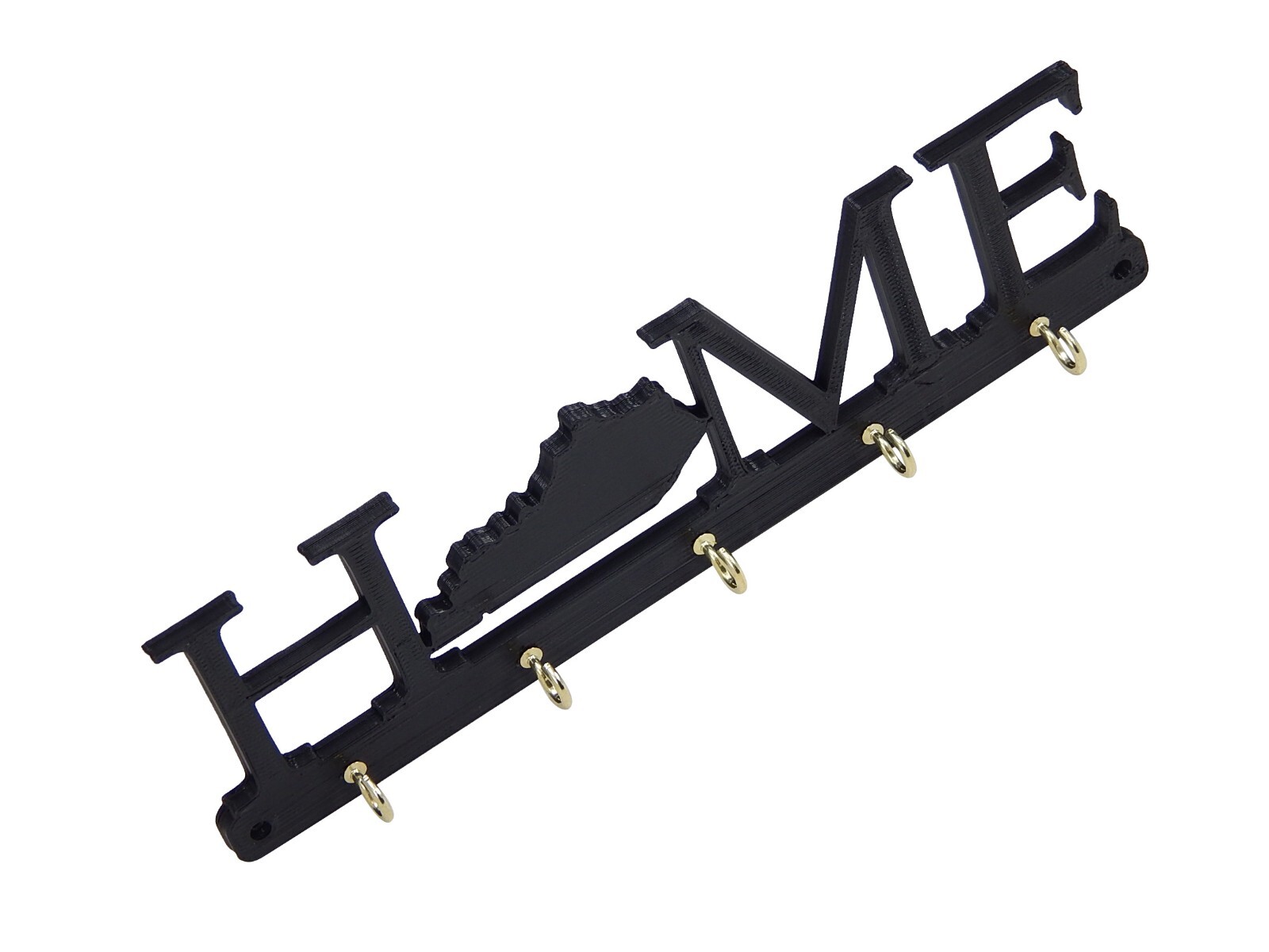 Kentucky Home State Shape Key Holder Hanger Rack Hooks Housewarming Wall Gift