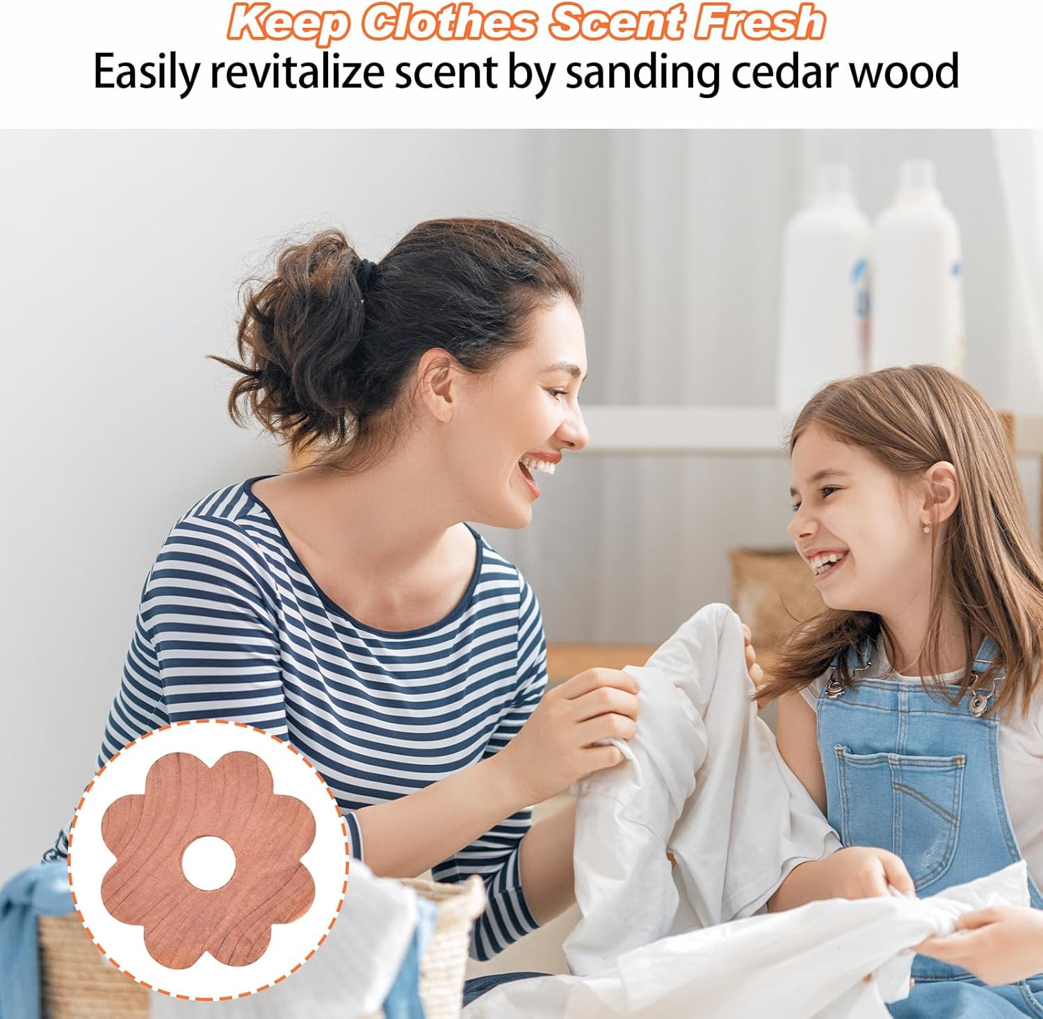 12 Pcs Cedar Blocks for Clothes Storage Flower Cedar Chips for Closets and Drawe