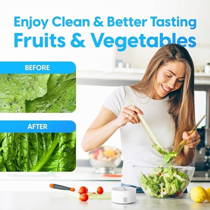 Fruit Vegetable Washer Electrolysis Cleaner Portable Fresh Produce Deep Clean US