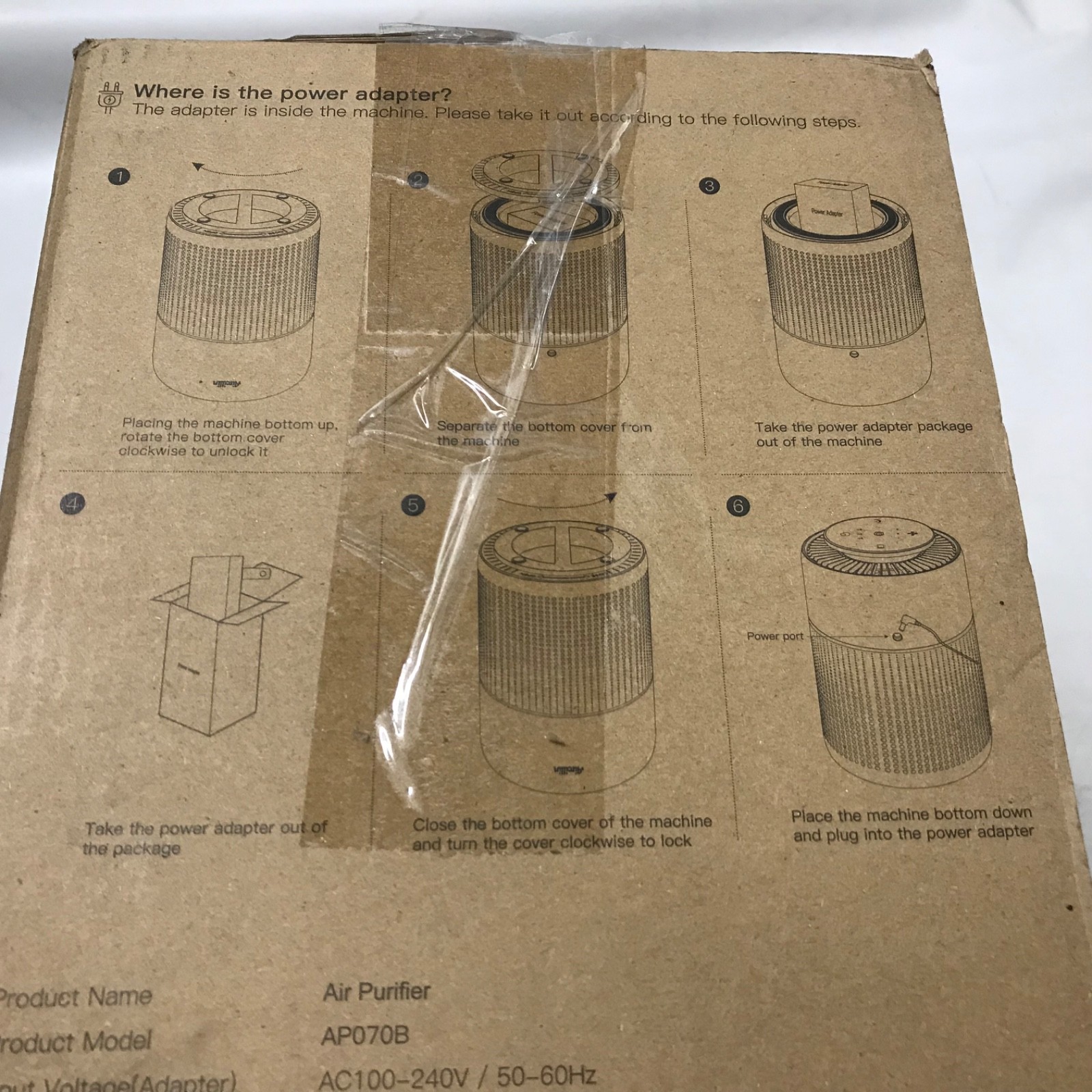 Aircillin HEPA Air Purifier for Home Bedroom Quiet Odor Smoke Eliminator New